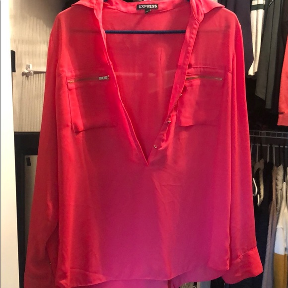 Express Hot Pink Top - Picture 1 of 2